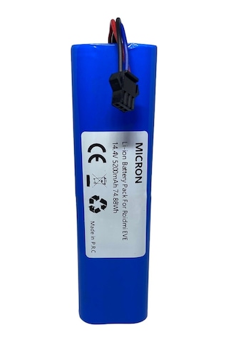 Viomi S9 Uyumlu Robot Süpürge Batarya 14.4v 5200 Mah Li-ion Pil B