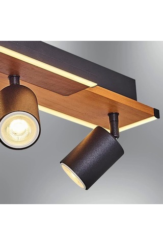 Özcan Aydınlatma 1419-3 3 Spotlu Plafonyer Meşe Meşe