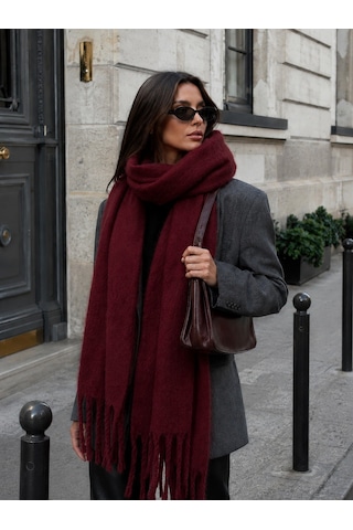 Unika Boutique Kadın Ruby Soft Touch Şal Bordo Unika Boutique Kadın Ruby Soft Touch Şal Bordo