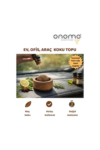 Life Doğal Ahşap Esansiyel Uçucu Yağ Koku Topu Odunsu