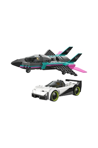 LEGO® City Jet, Arabaya Karşı 60489 - 6 Yaş ve Üzeri Çocuklar İçin 2 Minifigürlü Yaratıcı Oyuncak Yapım Seti (259 Parça)