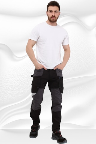 Alc İş Pantolonu Madrid Model 10 Cepli Full Likralı Diz Destekli