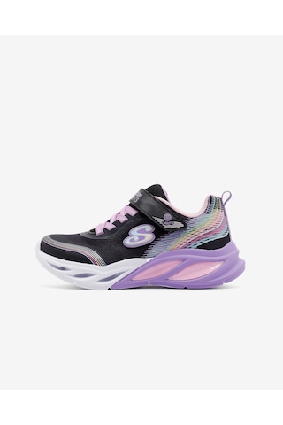 Skechers Cosmıc Glow Raınbow Beam Büyük Kız Çocuk Siyah Işıklı Spor Ayakkabı 303709l Bkmt Siyah