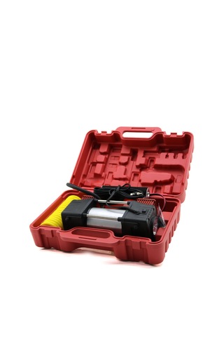 Çift Silindir Oto - Araç Hava Kompresörü Dc/12v - 23amp - 150psı Fenerli Bar Göstergeli Standart