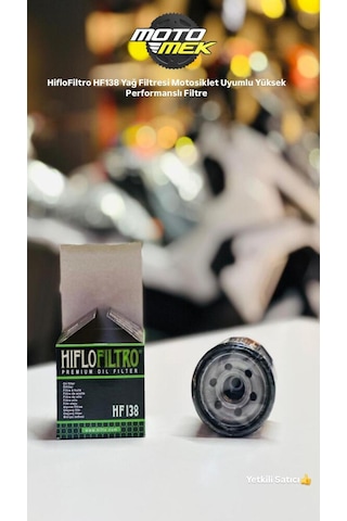 Hiflofiltro Hf138 Yağ Filtresi Motosiklet Uyumlu Yüksek Performanslı Filtre