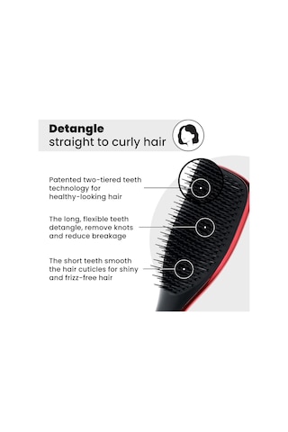 The Devil Wears Prada The Ultimate Detangler Kırmızı Chrome Saç Fırçası Tarak