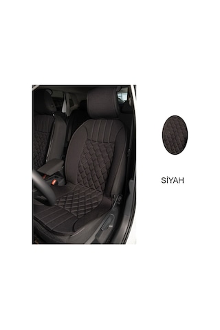 Hyundai Bayon Uyumlu Koltuk Minderi Ön 2'li Set Elegance Siyah