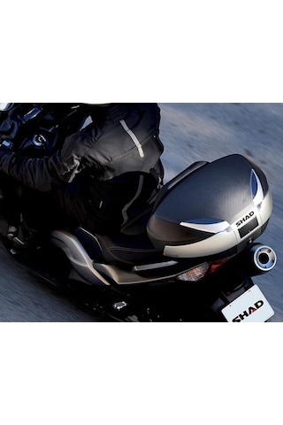 Shad Sh48 Motosiklet Arka Çanta Titanium Topcase 48 Litre D0b48400 Siyah