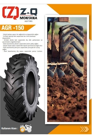 11.2/10-24 11.2-24 8pr Kat Tt Agr-150 Traktör Arka Lastiği 1121024 11224