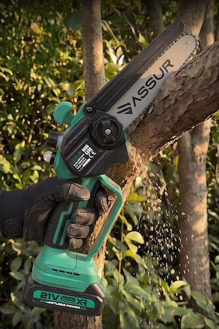 Assur 21V Çift Akülü Testere Dal Kesme Dal Budama Makinesi - 3164