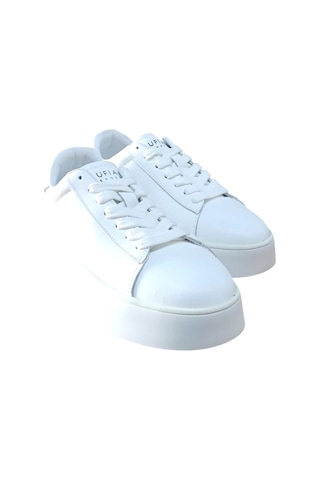 Lufian Adel Unisex Hakiki Deri Sneaker Ayakkabı Beyaz Siyah