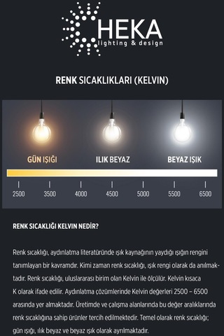 Heka Led Rustik Ampul E27 6w 3000k Gün Işığı Ca2e1c3m2e5p0