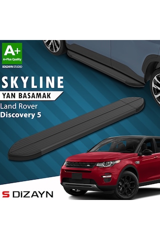 S-dizayn Land Rover Discovery 5 Skyline Siyah Yan Basamak 193 Cm 2017 Üzeri A+ Kalite