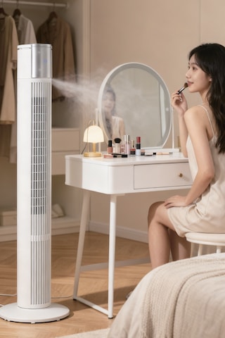 7go 7gtf2 41 İnç Kule Tipi Vantilatör Beyaz 45w Turbo Force, Uzaktan Kumandalı, Sessiz, Zaman Ayar