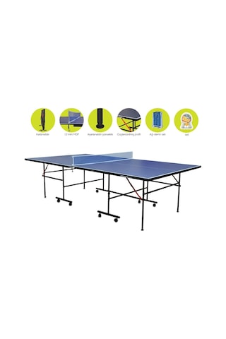 Dynamic Sport Katlanabilir Masa Tenisi Masası + 2 Raket + 3 Top + Ağdemir Set