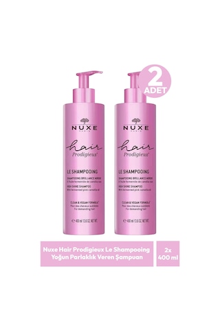 Nuxe Hair Prodigieux Le Shampooing Yoğun Parlaklık Veren Şampuan 400 Ml 2 Adet Tüm Saçlar