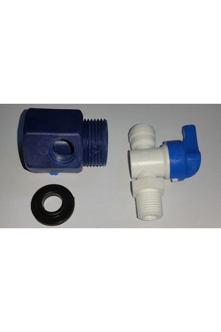 Su Arıtma Plastik Hat Alma Aparatı 3/4'' + Küresel Vana 6 MM