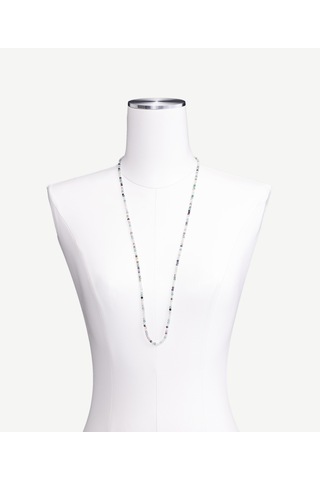 Yargıcı Kapama Detaylı Uzun Doğal Taş Kolye 25kkbj8070x 325 Yeşil