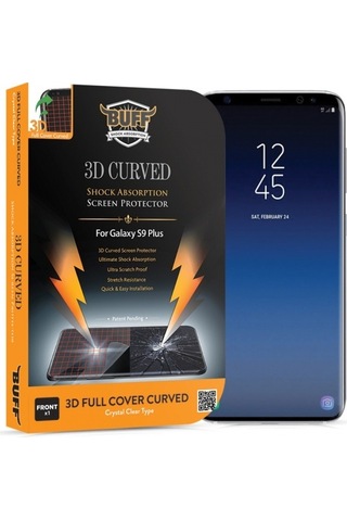 Buff Galaxy S9 Plus İle Uyumlu 3d İle Uyumlu Ekran Koruyucu