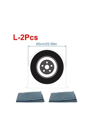 Willowhaven 2 Adet 15-20 Inç Karavan Römork Dayanıklı Lastik Koruma Kılıfı L