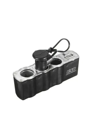 Araç Çakmaklık Çoğaltıcı Usb Araba Çakmak Soket Çoklayıcı Şarj
