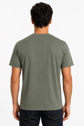 Alexandergardi Bisiklet Yaka Regular Fit T-shirt Haki