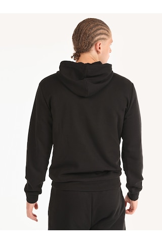 Colin's Colins Regular Fit Baskılı Kapüşonlu Siyah Erkek Sweatshirt Cl1064781 Siyah