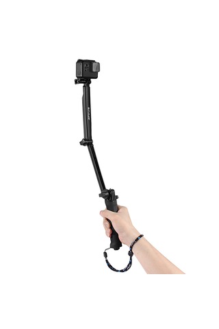 Puluz 3 Yönlü Kavrama Katlanabilir Tripod Selfie-stick Monopod