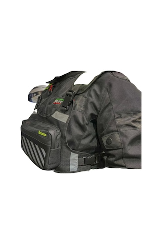 Motosiklet Ve Bisiklet Uygun Reflektörlü Yelekli Çanta Yeni Yönetmeliğe Uyumlu Lüx Motor Çantası