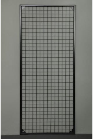 Rafburada Sık Telli Tel Raf - Tel Pano Stand, Duvar Askılığı 120x120 cm