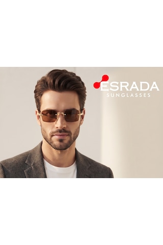 Esrada Asaf 3928 Unısex Güneş Gözlüğü 2634 02 56-19-141 Altın