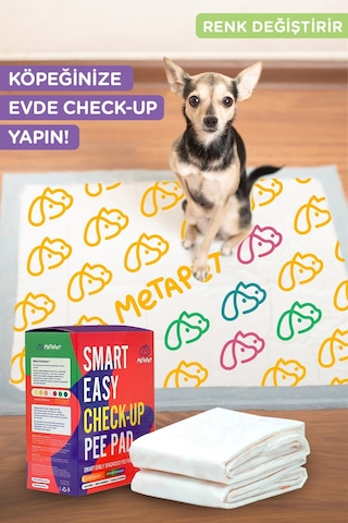 Metapet Renk Değiştiren Akıllı Köpek Çiş Pedi 2 Adet Sağlık Bezi