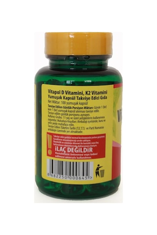 Vitapol Vitamin D3 K2 100 Softgel