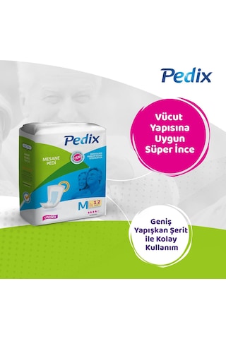Pedix Mesane Pedi Unısex Büyük Boy Medıum (M) 12 x 20 240 Adet