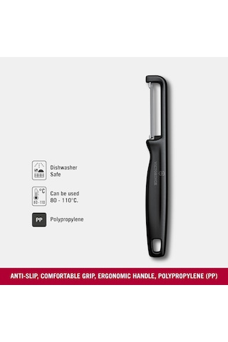 Victorinox 6.0943.3 Iota Tırtıklı Kenar Çift Taraf Siyah Soyacak Çok Renkli