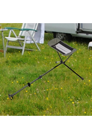 Homyl Katlanır Kamp Sandalyesi Ayak Dayama Aksesuarı Alüminyum Yeşil