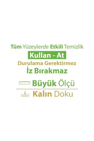 Turco Doğadan Pratik Temizlik Turco Doğadan Pratik Yüzey Temizlik Havlusu Yeşil Sabun Lavanta Limon 3x100 Diğer