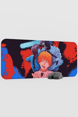 Chainsaw Man Anime V4 - 70x30 Xl Gaming Kauçuk Kaymaz Taban Mouse Pad Fare Altlığı