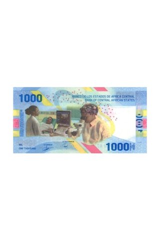 Merkezi Afrika 2020 Yılı 1000 Francs Çil " Hibrit Para " Unc Koleksiyon Para
