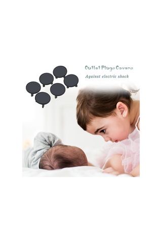 Samdoo 6 Adet İngiliz Tipi Beyaz/ Siyah Abs Çocuk Elektrik Prizi Koruyucu Kapağı - Şok Engelleme, Güvenli Kullanım, Kolay Kurulum