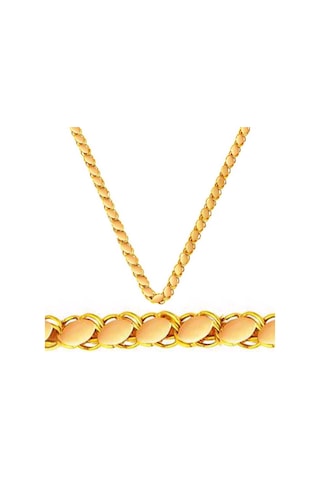 Bilezikci Maraş Pullu 14 Ayar Altın Zincir 55 Cm. 7224-55