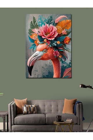 Kanvas Tablo Peri Kızı Ve Çiçekler 50cmx70cm