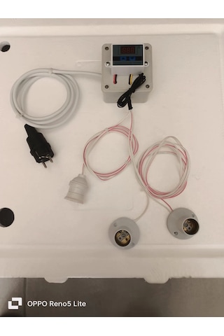 Ana Kucağı Isıtıcı Set 2 Adet 100 W Infrared Isıtıcı, Dijital Termostatlı . 1 Adet Aydınlatma