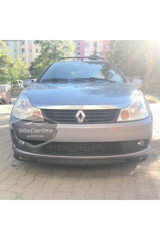 Renault Symbol 2008-2012 Thalia Uyumlu Üniversal Laguna Lip Esnek Ön Lip 2 Parça Tampon Altı Dil Karlık Ön Ek 00 Şüscaroto Aksesuar