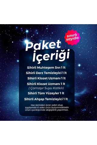 Nilem Sihirli Güç Birliği Tüm Ev Temizlik Paketi 6'lı Set