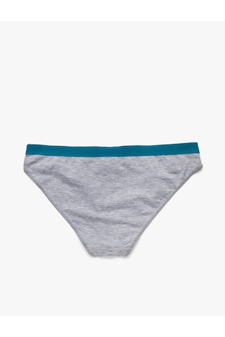 Koton Brief Külot Slogan Baskılı Gri 3slk30009mk Gri