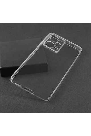 Prolysus Xiaomi Poco X5 Pro Kılıf Kamera Korumalı Şeffaf Yumuşak Silikon Kılıf