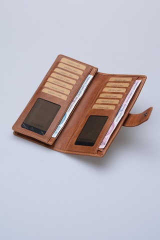 DERİNSS DRC7533 Hakiki Deri Patlı Taba Cüzdan & Telefonluk