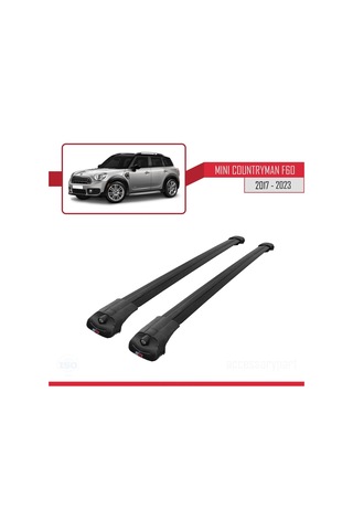 Mini Countryman F60 2017-2023 Arası İle Uyumlu Ace-1 Ara Atkı Tavan Barı Siyah