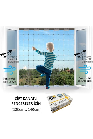 ÇİFT KANAT PENCERE - WINBLOCK Çocuklar için Pencere Çelik Güvenli